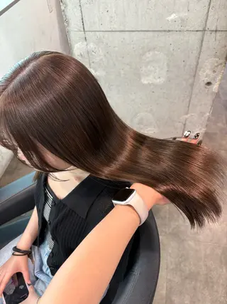 セミロング カラー ハイトーン 横浜💞ミオのヘアスタイル
