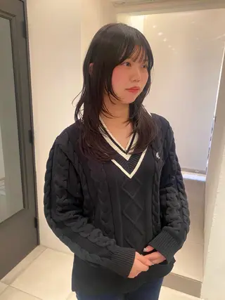 セミロング カラー riria/ボブ /ブラウンカラー🎀のヘアスタイル