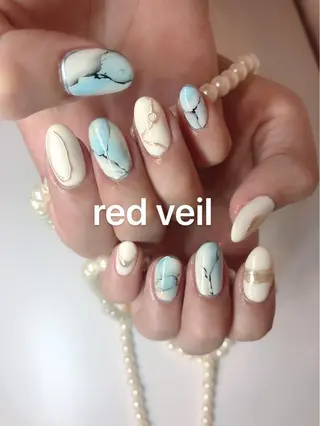 セミロング ネイル 長さ出し専門 nynaのネイルデザイン