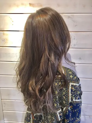 ロング カラー パーマ さかい なつみのヘアスタイル