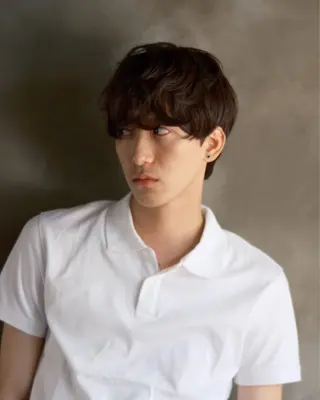 ショート パーマ メンズ 木村陸弥 似合わせ 透明感カラー🌿のヘアスタイル