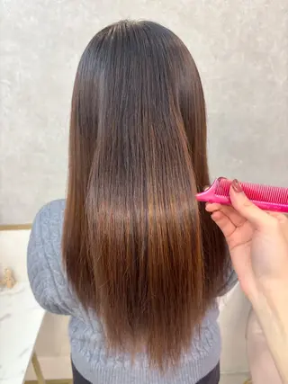 ロング 暖色/髪質改善/ ツヤ髪🎀本田愛来のヘアスタイル