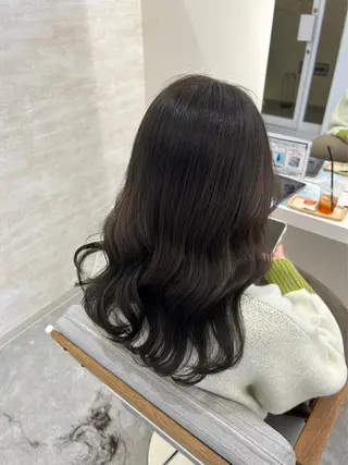 セミロング カラー 髪質改善&ヘアケア /菊池琉那のヘアスタイル