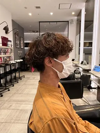 パーマ メンズ 立川/ハイトーン/ 髪質改善/田中柚のヘアスタイル