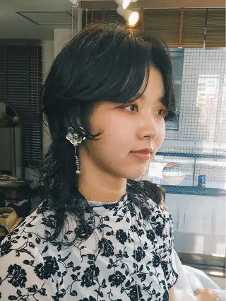 ミディアム 梅田  illfrere 所属・イルフレール ryuのヘアスタイル