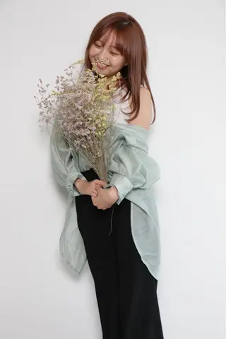 ロング カラー 三宅 涼馬のヘアスタイル