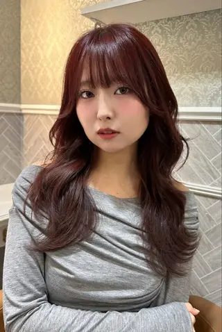 ロング レイヤー/顔周り /ボブ/銀座/サラのヘアスタイル