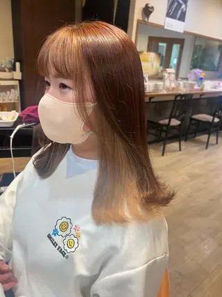 セミロング カラー マツエク/透明感 カラー🤍ゆうのヘアスタイル