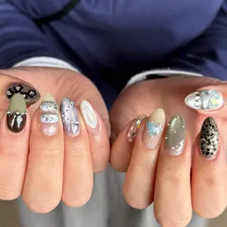 ネイル amuse ニュアンスネイルのネイルデザイン