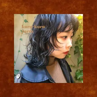 ミディアム パーマ apish パーマ/夏琳🌻のヘアスタイル