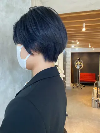 ショート 【縮毛矯正髪質改善】 中山健太のヘアスタイル