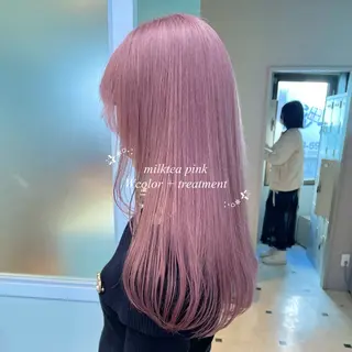 ロング カラー 韓国ワンホンヘア 🎀SHIONEのヘアスタイル