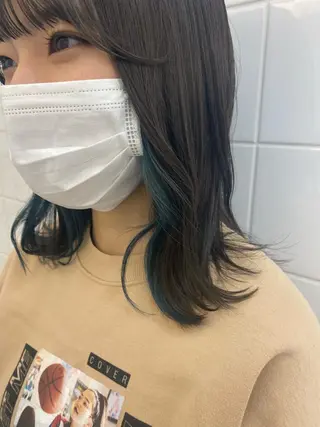 ミディアム aoi ♡グレージュ ・ベージュカラーのヘアスタイル
