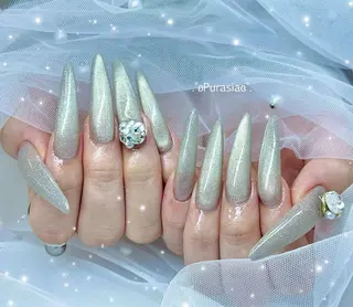 ネイル Purasia高橋✧ マグ/ワンホン/地雷のネイルデザイン