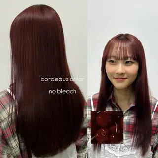 ロング カラー 松井 詩織のヘアスタイル