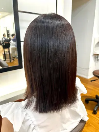 ミディアム 「朝が、変わる」 髪質改善ストレートのヘアスタイル