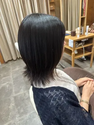 ミディアム 伊藤 聖也のヘアスタイル