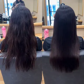 ロング 【髪質改善】タケウチ 【手で乾かすだけ】のヘアスタイル