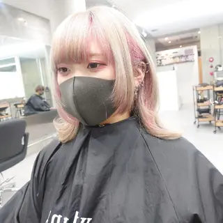 ミディアム カラー 艶髪✨ブリーチ職人 井手正康のヘアスタイル