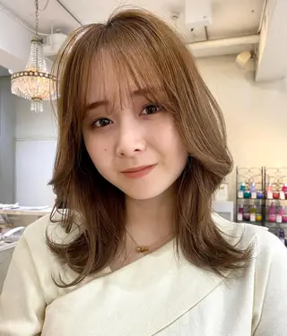 ミディアム カラー MINX【青山店】所属・asuka/似合わせ /レイヤー/暖色のヘアスタイル