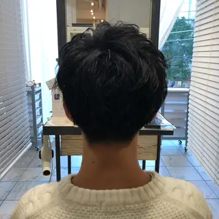 ショート カラー パーマ メンズ メンズサロン💈 吉岡陽【中野】のヘアスタイル