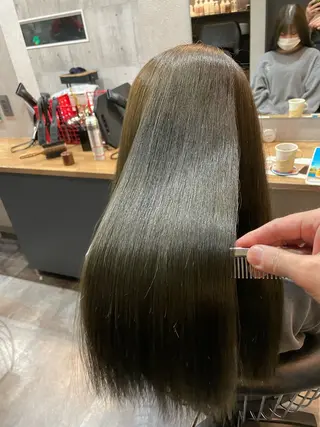 ロング カラー レイヤーカット匠 イソザキノリユキのヘアスタイル