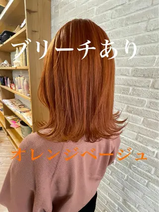 ミディアム カラー hair salon Ranun髪質改善のヘアスタイル