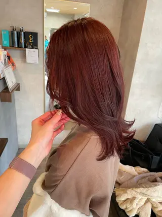 ミディアム カラー RIENS aura所属・RIENS aura / ayu ♡のヘアスタイル