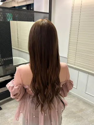 ロング カラー 縮毛•ハイトーン Runaのヘアスタイル