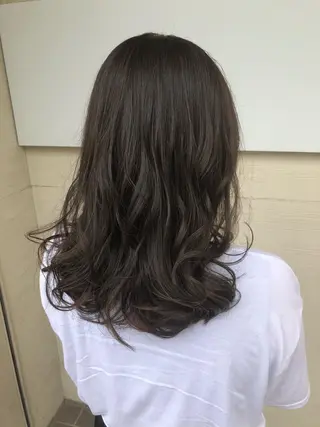 セミロング カラー ✨髪質改善✨ 田西　基彦のヘアスタイル