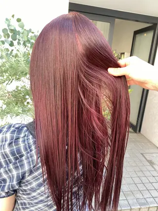 ロング カラー ハイトーン/ ネイル💅まりなのヘアスタイル