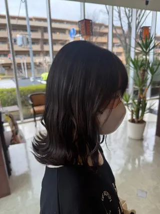 ミディアム カラー ⛄️カラーモデル /艶カラー/あい⛄️のヘアスタイル