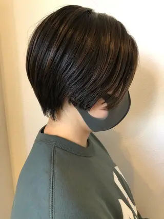 ショート 🩰オリーブ/ ベージュ松本咲花🩰のヘアスタイル