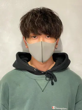 ショート カラー メンズ 髪質改善/縮毛矯正 レイヤー/松川匠のヘアスタイル