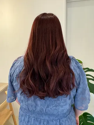 ロング カラー ルプラボウ すぎやまみほのヘアスタイル