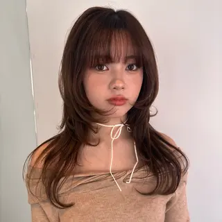 セミロング 透明感/韓国ヘア/ miyu 🎀のヘアスタイル