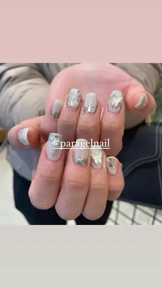 ネイル 淡色ネイル 🎀moeのネイルデザイン