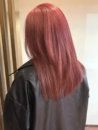 ロング カラー 髪質改善ｶﾗｰ ｹｱﾌﾞﾘｰﾁ/ﾀﾑのヘアスタイル