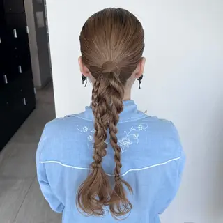 ロング 松井凜花𐙚𓍯 ヘアアレンジ/ツヤ髪のヘアスタイル