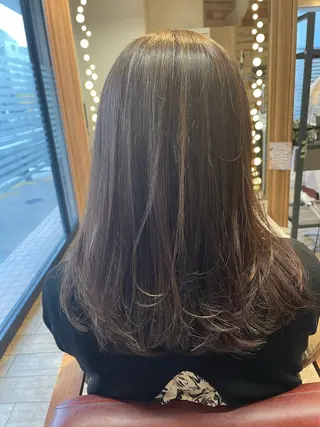 セミロング カラー パーマ ✨横須賀髪質改善✨️ 加藤 百音のヘアスタイル