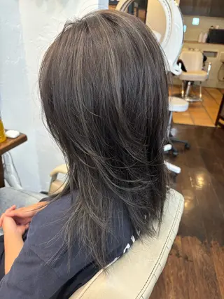 セミロング カラー 🌿吉池 朱莉🌿のヘアスタイル