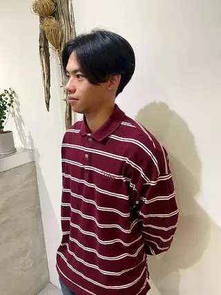 ショート garage.所属・吉田 慎冴/メンズパーマのヘアスタイル