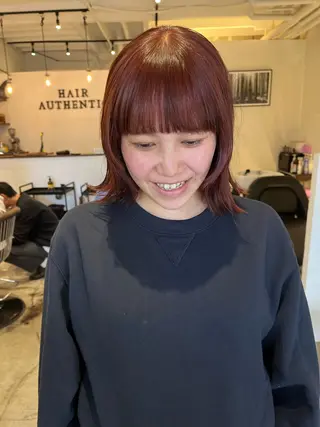 ミディアム hair authentic 【ヘアーオーセンティック】所属・浪 一平のヘアスタイル