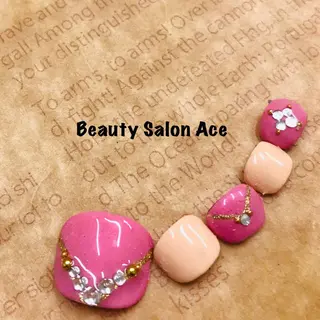 ネイル Beauty Salon Ace（ネイルサロン　エース）所属・池袋フィルイン Ace♡長さだしのネイルデザイン