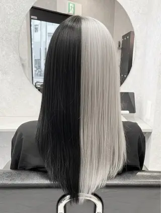 セミロング 🦋ハイトーン🦋 石山 希理🦋のヘアスタイル