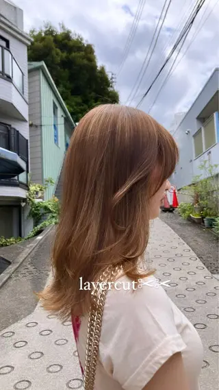 ミディアム Liike所属・🎀透明感カラー🎀 Yurinoのヘアスタイル