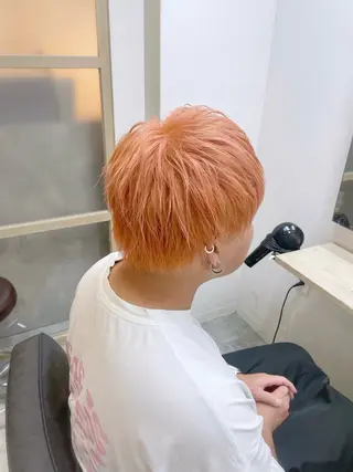 ミディアム カラー メンズ EMANON新宿南口所属・ケアブリーチ×艶カラ ー️🫧Shioriのヘアスタイル
