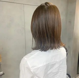 ミディアム カラー 顔まわり/ボブウルフ 🤍愛唯(めい)のヘアスタイル