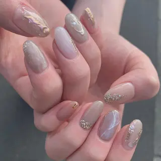 ショート カラー パーマ ヘアアレンジ メンズ キッズ ネイル マツエク・マツパ feey ⁑erinaのネイルデザイン