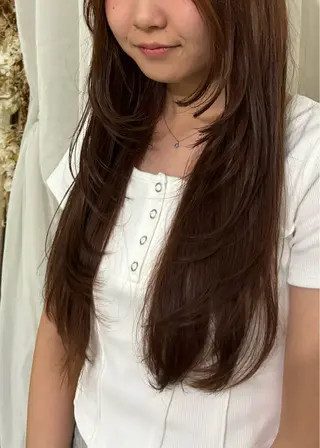 ロング カラー 🌟小出　倫花🌟 艶カラー／カットのヘアスタイル